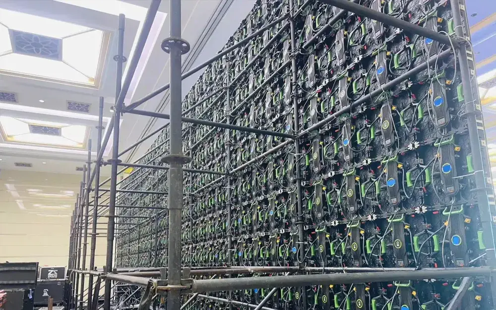 Écran LED HD pour chantier intérieur