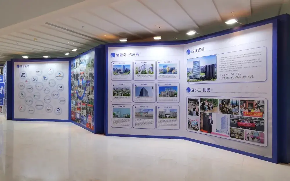 Panneau d'exposition en forme d'entreprise